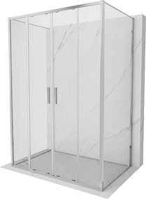 Mexen Exo-3S kabina prysznicowa 3-ścienna rozsuwana 150 x 90 cm, transparent, chrom - 8152-150-090-01-00-3S
