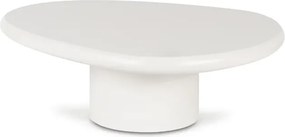 Stolik Kawowy EMILE 110 cm Biały Japandi