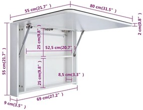 Nowoczesna szafka łazienkowa z lustrem i LED M6-P37
