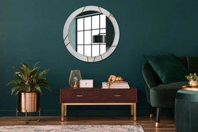 Lustro dekoracyjne okrągłe Kompozycja liniowa