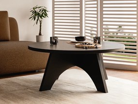 Stolik kawowy okrągły YUKO Ø90 cm Czarny