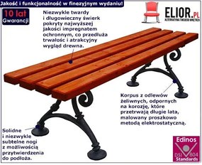Ławka parkowa Bicaro 3X bez oparcia 150cm - 7 kolorów