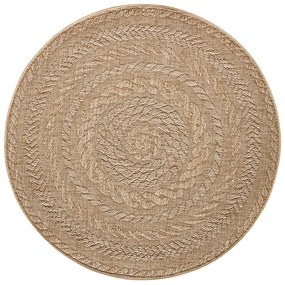 Beżowy dywan zewnętrzny NORTHRUGS Almendro, Ø 160 cm