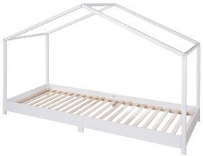 Białe łóżko dziecięce w kształcie domku 90x200 cm Montessori – Roba