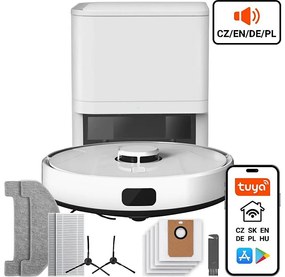 TESLA Electronics RoboStar - inteligentny odkurzacz 2w1 2600 mAh Wi-Fi biały