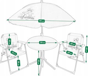 Różowy zestaw dziecięcy do ogrodu H1-K88