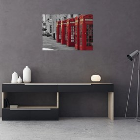 Obraz - Budki telefoniczne w Londynie (70x50 cm)