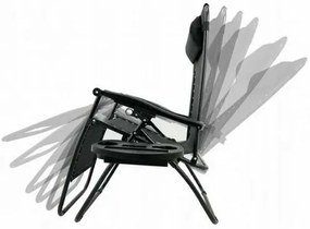 Relaksacyjne krzesło  ogrodowe z podnóżkiem Regina, beżowy