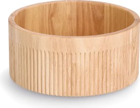 Cylindryczna miska w prążki, bambus, Ø 27 x 12 cm