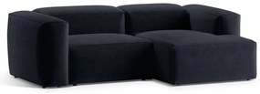 Ciemnoniebieski narożnik (prawostronny/z szezlongiem) Bergano – Cosmopolitan Design