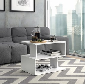 Stolik kawowy biały 59x39x45.4 shelby