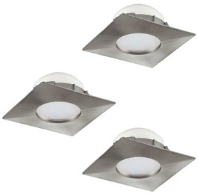 Eglo 95803 - Zestaw 3x LED Oprawa wpuszczana PINEDA 1xLED/6W/230V