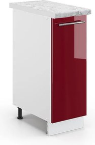 Szafka apteczna bordowa czerwień wysoki połysk 30x60x82 fame-line