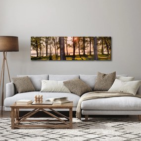 Obraz drzew nad jeziorem (170x50 cm)