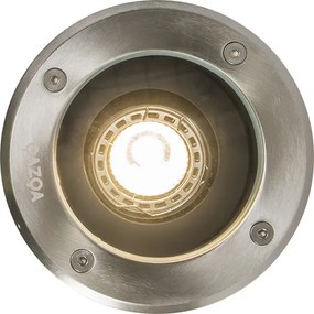 Nowoczesny ogrodowy reflektor stalowy regulowany IP65 - Delux