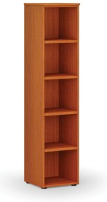 Regał biurowy PRIMO WOOD, 400 x 420 x 1781 mm, wiśnia