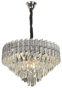 Lampa Wisząca z Kryształami G055-CP 50cm Chrom