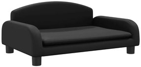 Czarna minimalistyczna sofa dla dzieci - Velira 4X