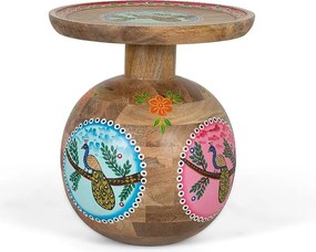 Table d'appoint w lesie Manguier i szczegóły à la main