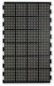Mata gumowa przemysłowa, antyzmęczeniowa, 90 x 150 cm, czarna