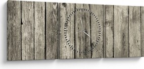 Obraz - Drzewo (z zegarem) (90x30 cm)