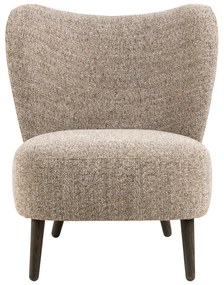 Beżowy fotel z materiału bouclé Elmont – Actona