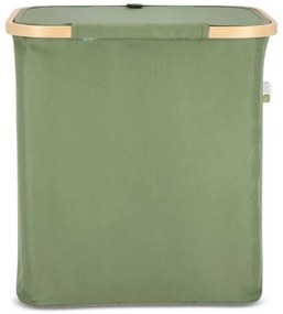 Kosz na pranie NOLVIO 50 L, zielony