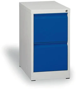 Szafa kartotekowa A4, 2 szuflady, niebieski, wys. 720 mm
