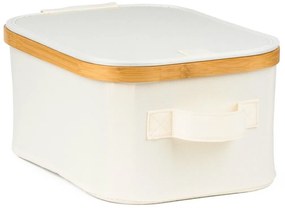 Pojemnik do przechowywania G21 24 x 30 x 15 cm, bambusowy z pokrywką, beżowy