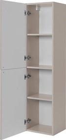 Szafka łazienkowa kaszmir 35 x 136 x 27 cm uchwyt srebrny