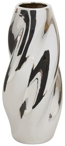Wazon srebrny TWISTED SKY, ceramiczny