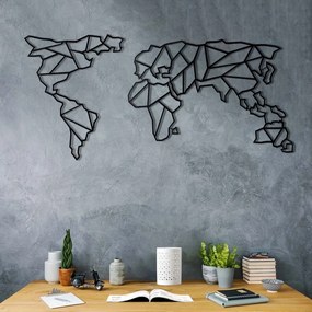 Metalowa dekoracja ścienna Map, 60x130 cm