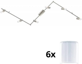 Eglo - LED reflektor MY CHOICE 6xE14/4W/230V chrom/biały
