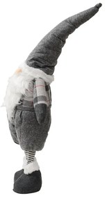 Dekoracyjny skrzat GNOME 90 cm, szary
