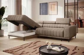 Narożnik CALDO S/MINI Lewostronny z funkcją spania wolnostojący w tkaninie RUN AGAIN 11 WERSAL