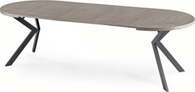 Stół Okrągły Rozkładany LUKAS 100-250 cm Beton Nowoczesny Loft