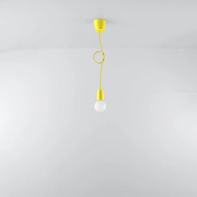 Żółta lampa wisząca ø 5 cm Rene – Nice Lamps