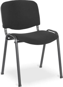 Czarne Konferencyjne Krzesło Sztaplowane Tapicerowane G3-D01