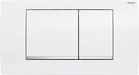 Geberit 115.899.KJ.1 - Przycisk spłukujący Twinline30 34x18,5 cm biały/chrom błyszczący