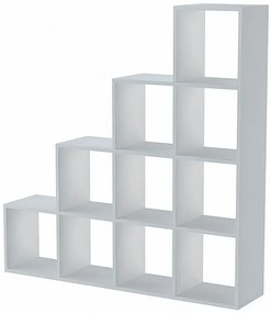 Biały schodkowy regał na zabawki R5-F66