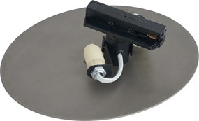 Nowoczesna lampa sufitowa w kolorze metalu do systemu szynowego 1-fazowego 2-punktowa - Iconic Pulley