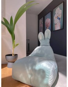 Miętowy dziecięcy worek do siedzenia Funny Bunny – The Brooklyn Kids