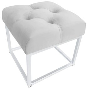 Pufa CHESTERFIELD LOFT ławka postawa biała MG39