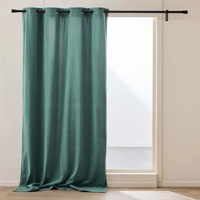 Zielona zasłona termiczna sztruksowa 140x260 cm Madison – douceur d'intérieur
