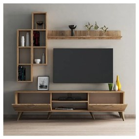 Zestaw pod TV w dekorze sosny 180x48 cm Veronica – Kalune Design