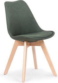 Tapicerowane krzesło na drewnianych nogach K303 Halmar