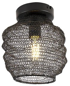 Orientalna lampa sufitowa czarna - Nidum Bene