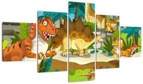 Obraz - Dinozaury (125x70 cm)