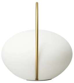 Biała lampa stołowa LED ze ściemniaczem (wysokość 19 cm) Orbit – UMAGE