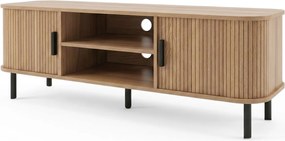 Szafka rtv ryflowana SCAVA, 140 x 40 x 46 cm